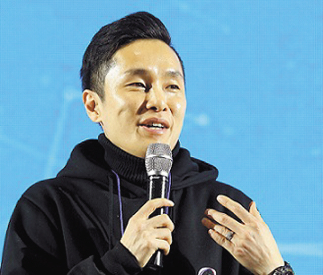글로스퍼 김태원 대표가 최근 한 강연에서 블록체인 기술의 현재와 미래에 대해 설명하고 있다.