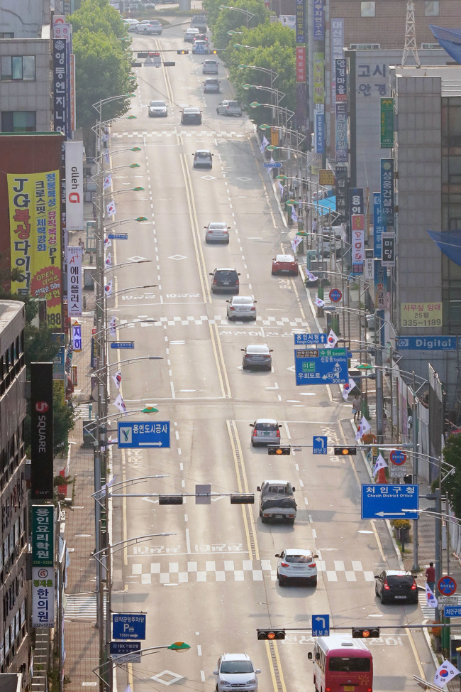 용인 금령로 시가지 일대.[사진제공=용인시]
용인 금령로 시가지 일대.[사진제공=용인시]