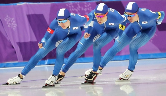 (From left) Chung Jae-won, Lee Seung-hoon and Kim Min-seok (Yonhap)