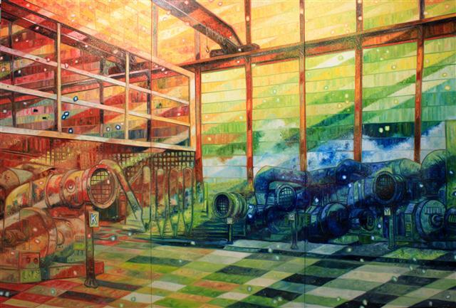 오스카 오이와, Color Factory, 2015, Oil on canvas, 227×333 cm
[제공=금산갤러리]