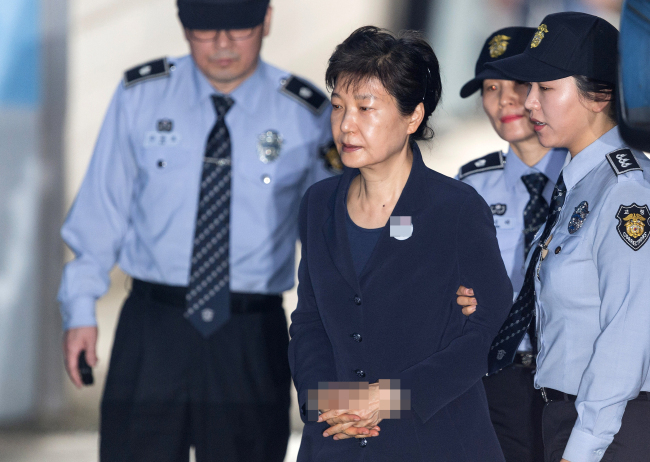 Former South Korean President Park Geun-hye, who was impeached over a corruption scandal. (Yonhap)