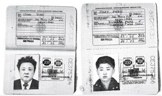 Images obtained by Reuters show an authentic Brazilian passport issued to North Korea's leader Kim Jong-un and his late father Kim Jong-il. (Reuters)