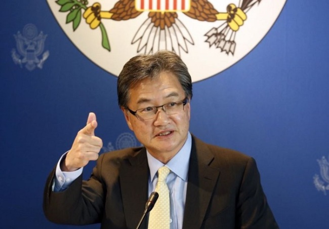 In this Dec. 15, 2017, file photo, U.S. special envoy for North Korea policy Joseph Yun, speaks to media in Bangkok, Thailand. (AP)