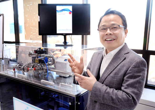 Kim Young-dug, co-founder and CEO of The Wave Talk (Park Hyun-koo/The Korea Herald)