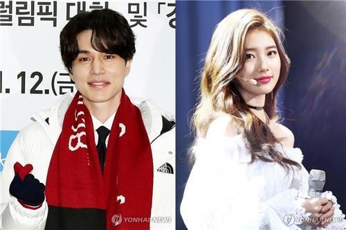 이동욱(왼쪽)과 수지 (사진=연합뉴스)