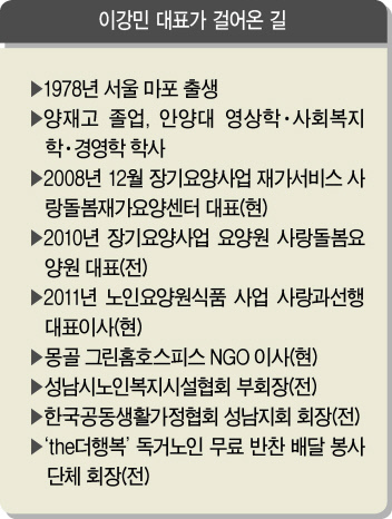 이강민 사랑과선행 대표. 그는 고령배려식으로 구성된 시니어 도시락배달 서비스 ‘맛상쿡123’ 론칭하고 사업을 전개하고 있다.  정희조 기자/checho@heraldcorp.com
