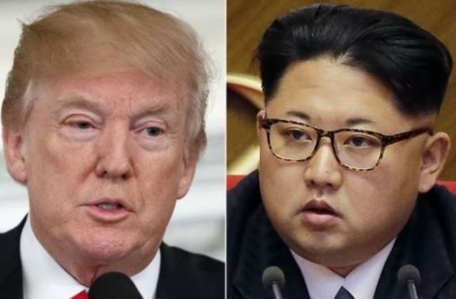 US President Donald Trump (L) and North Korean leader Kim Jong-un (Yonhap)