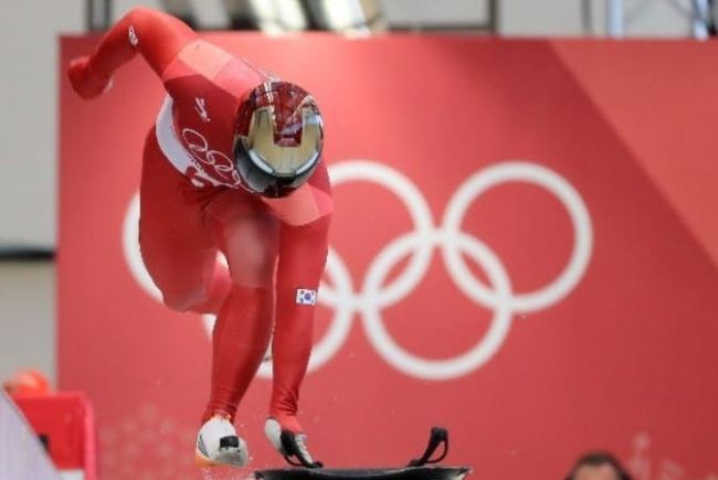 South Korean skeleton gold medalist Yun Sung-bin (Yonhap)