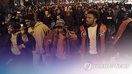 미국의 인종차별 항의 시위 [연합뉴스TV 제공=연합뉴스]