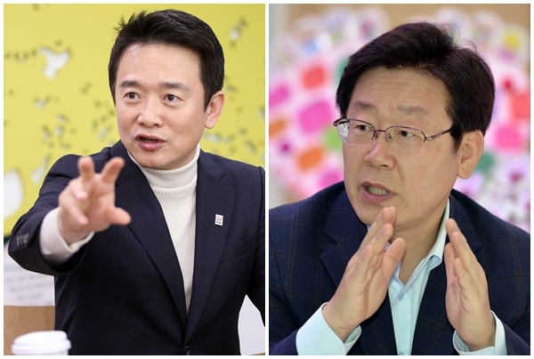 [사진=남경필 경기도지사(왼쪽)과 이재명 전 성남시장(오른쪽)
[사진=남경필 경기도지사(왼쪽)과 이재명 전 성남시장(오른쪽)