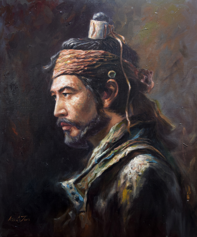 Kai Jun, 한국인 시리즈 NO.4- 논개의 남자, 최경회, 유화, 72.7cm X 60.[사진제공=카이준]