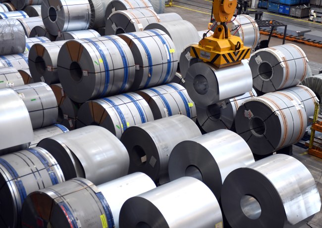 Steel coils (EPA-Yonhap)