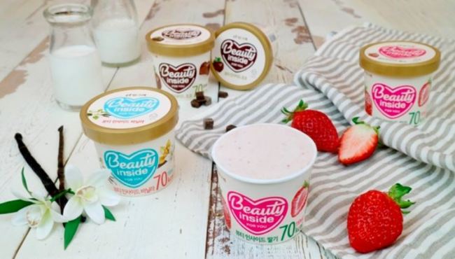 Binggrae Co.'s "Beauty Inside" ice cream. (Photo courtesy of Bingrae) (Yonhap)