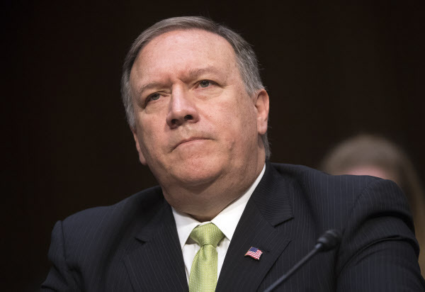 Former Central Intelligence Agency Director Mike Pompeo, who awaits Congressional confirmation for his appointment as a secretary of state. Yonhap