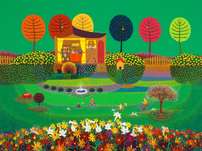 가족 - 함께하는 시간, 2014, Acrylic on Canvas, 193.9X259cm. [사진제공=롯데갤러리]