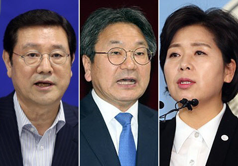　더불어민주당 광주시장 경선 후보. 왼쪽부터 이용섭·강기정·양향자 예비후보. [연합뉴스]