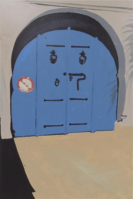 쿤 반 덴 브룩, Blue Gate, 2017, oil on canvas, 180×120 cm [제공=갤러리바톤]