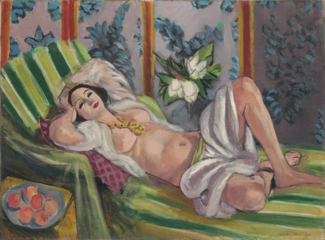 앙리 마티스, 목련 옆에 누운 오달리스크, 캔버스에 오일, 60.5X81.1cm [사진제공=크리스티코리아]