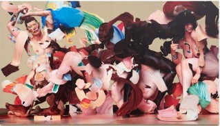 초이앤라거 갤러리, Matthew STONE, Other People’s Energy, 2017, Digital print and acrylic on linen, 200 x 350 cm.[사진제공=아트부산]