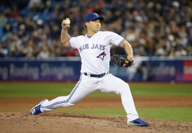 Toronto Blue Jays' Oh Seung-hwan (AP-Yonhap)