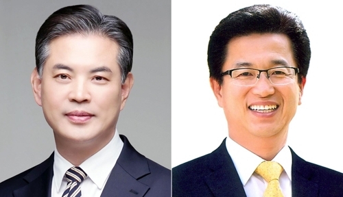 민주당 대전시장 결선 후보 허태정(왼쪽) 전 유성구청장, 박영순 전 청와대 행정관 (사진=연합뉴스)