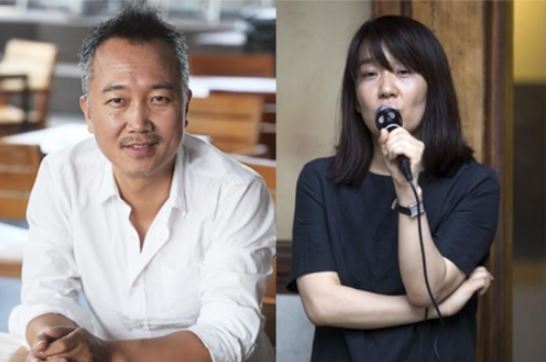 Film director Im Heung-soon (left) and writer Han Kang (Yonhap)