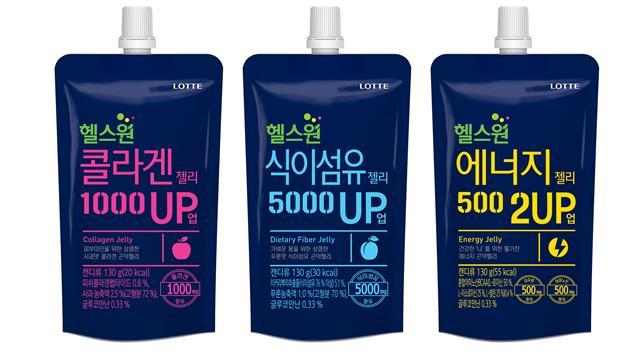 롯데제과의 파우치 타입 곤약 젤리 3종