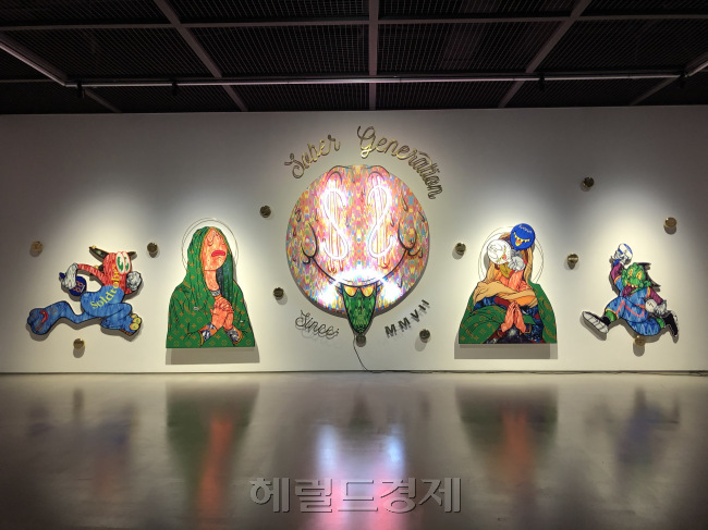 아라리오갤러리는 한국 현대미술 작가들의 산실인 홍대에 서울 2호점을 오픈했다. 사진은 개막전 '기억하거나 망각하는'에 출품한 우지(하한) 한도코 에코 사푸트로의 작품 Baby Booming [사진=이한빛 기자/vicky@]