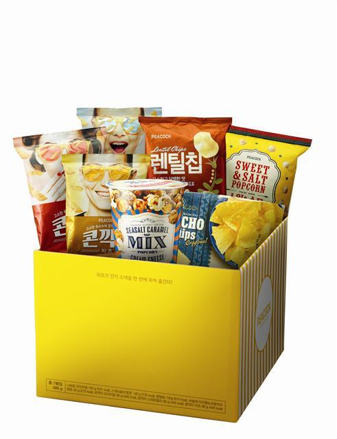 5월 한달간 5000개 한정수량 판매되는 ‘피코크 스낵 선물세트’ 이미지.
[제공=이마트]