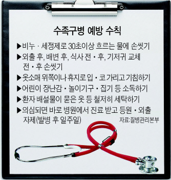 매년 4~6월은 수족구병이 유행하는 시기다. 자녀가 입 안에 수포가 생겼다면 수족구병을 의심하고 바로 병원으로 가는 것이 좋다. 집단 감염성이 센 병이므로 어린이집, 유치원, 학교 등에 보내서는 안된다.  [헤럴드경제DB]