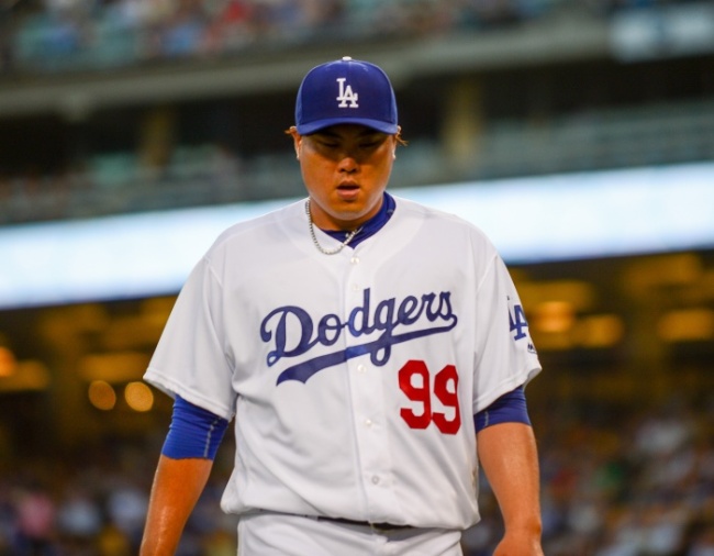 Los Angeles Dodgers' South Korean starter Ryu Hyun-jin (Yonhap)