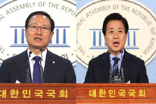 더불어민주당 홍영표(좌) 의원, 노웅래 의원(우)
더불어민주당 홍영표(좌) 의원, 노웅래 의원(우)