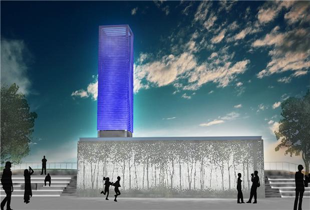 The wind tower is pictured. (Seocho District-Yonhap)