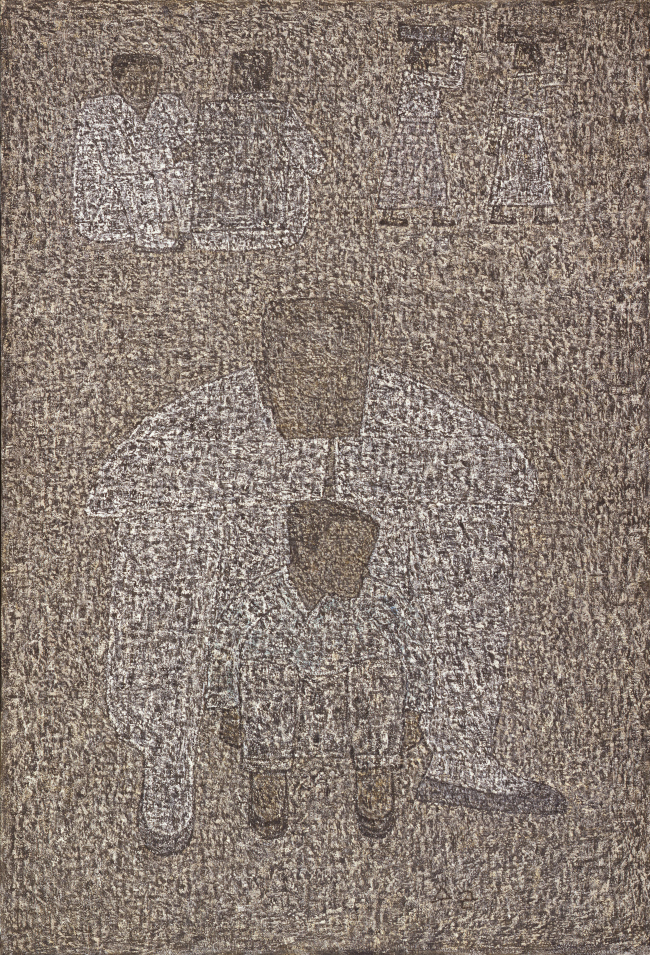 박수근, 할아버지와 손자, 1960, 캔버스에 유채, 146x98cm [사진제공=국립현대미술관]