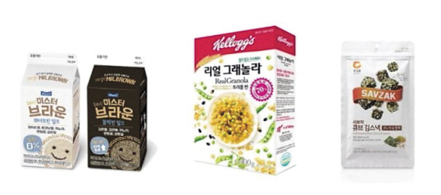 식음료업계가 앞다퉈 슈퍼곡물 활용 제품을 잇따라 선보이고 있다. 사진은 슈퍼곡물이 함유된 음료와 시리얼, 스낵.