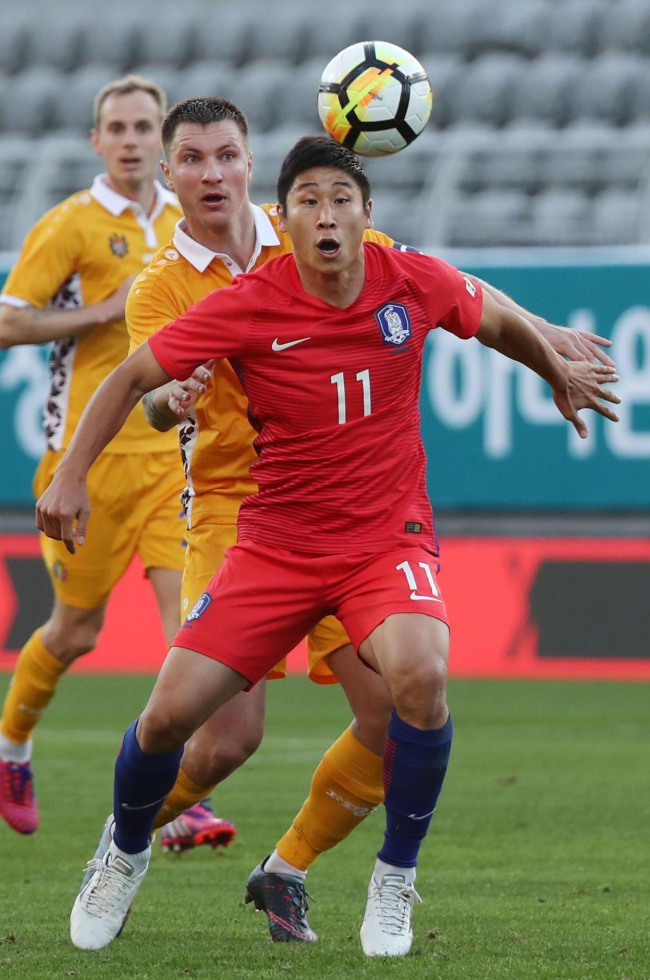 South Korean forward Lee Keun-ho (Yonhap)
