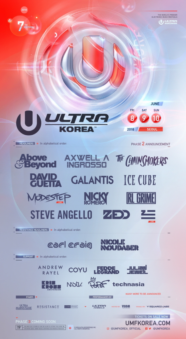 Poster for Ultra Korea 2018 (Ultra Korea)