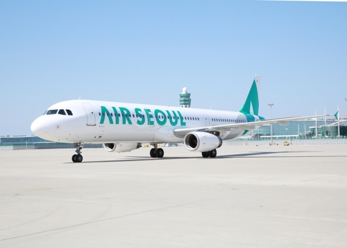 Air Seoul's A321-200 passenger jet is pictured in this photo provided by the company. (Yonhap)