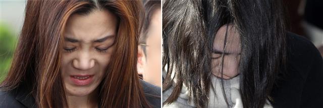 ‘물벼락 갑질’ 논란 조현민 전 대한항공 광고담당 전무(왼쪽)와 ‘땅콩 회항’ 사태의 주인공 조현아 대한항공 전 부사장.  [연합뉴스]