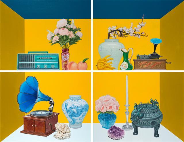 최재혁,
Still life#39,
2017,
Oil on canvas, 106×130.2 cm. [제공=금산갤러리]