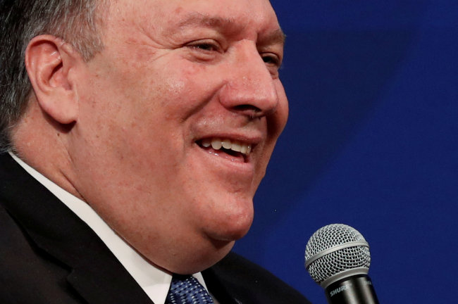 This Reuters file photo shows US Secretary of State Mike Pompeo. (Yonhap)