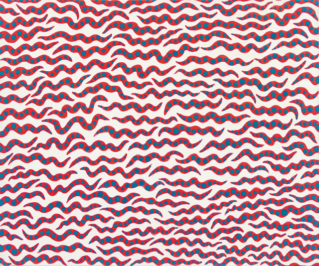 야요이 쿠사마, Waves, oil on canvas, 37.9×45.5cm (8호), 1990.
[제공=헤럴드아트데이]