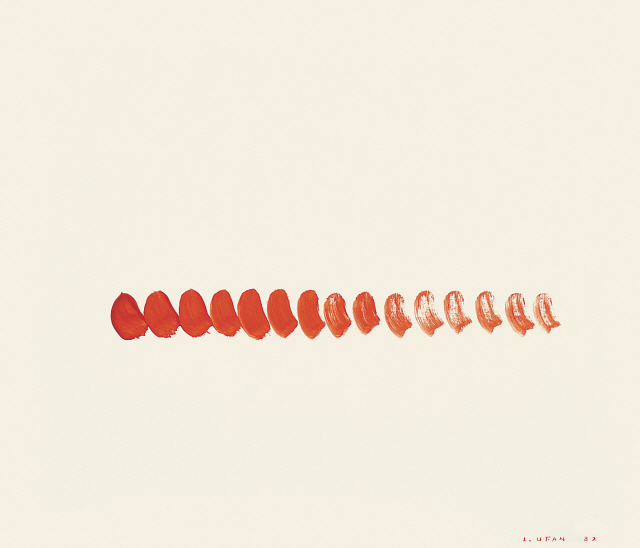 야요이 쿠사마 ‘Waves’ oil on canvas,
37.9×45.5cm (8호), 1990
김환기 ‘산월’ 종이에 과슈, 13.4×23.1cm,
1963
김창열 ‘물방울’ / 종이에 수채,
유채,77×118cm, 1976
이대원 ‘산’ 캔버스에 유채, 50×65.1cm,
1972
이우환 ‘점으로부터’ 캔버스에 안료,
60×70cm, 1982