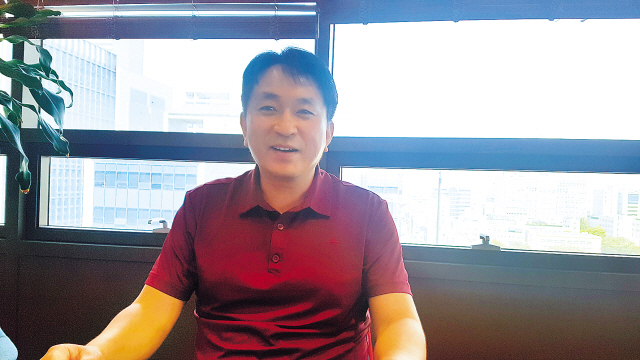 김학범 컴퍼니케이 대표가 올해 기업 공개 계획에 대해 밝히고 있다.