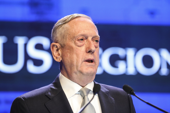 US Secretary of State Jim Mattis (Yonhap)