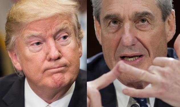 US President Donald Trump, left, and Robert Mueller. (AFP-Yonhap)