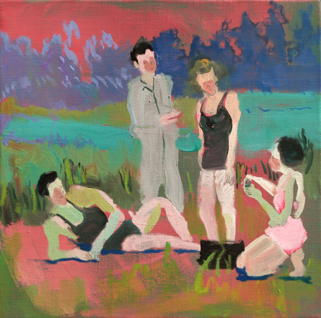 smoke rings,30x30xm, oil on canvas, 2016 [사진제공=갤러리조선]
