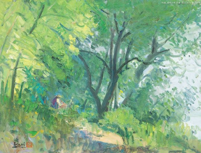 최낙경, 사생, 캔버스에 유채, 49x36.5cm, 1999.[사진제공=탑골미술관]