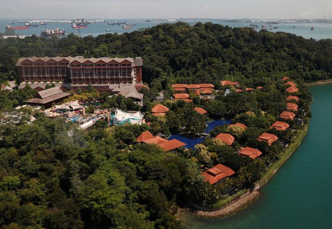 A view of Sentosa Island in Singapore. (Reuters-Yonhap)