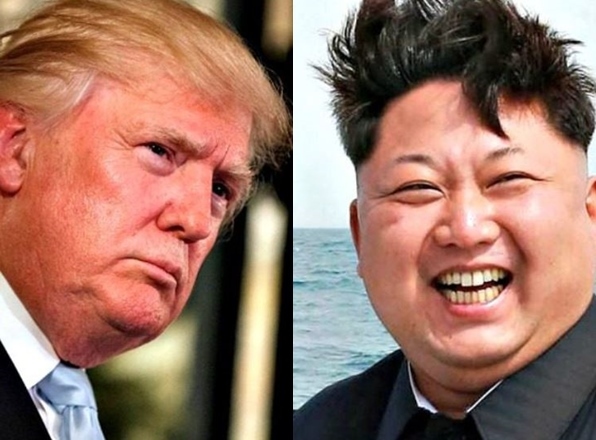 US President Donald Trump (L) and North Korean leader Kim Jong-un (AFP-AP)